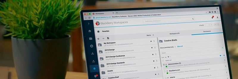 BlackBerry Workspaces ist eine Lösung zur sicheren Speicherung, Synchronisierung und gemeinsamen Nutzung von Dateien.