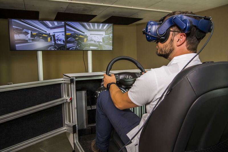 Die VR-Simulator von Hyundai.