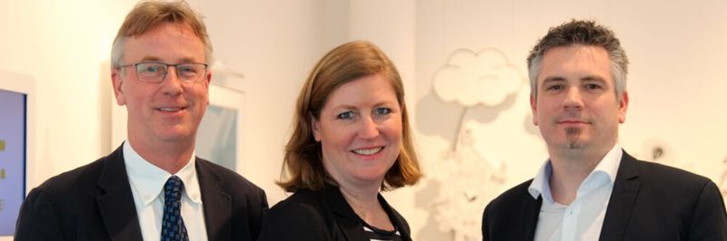 Der Gesamtvorstand des VSDI: Vorsitzende Antonia Maas, Stv. Vorsitzender Arno Fiedler, Stv. Vorsitzender Dr. Matthias Flügge