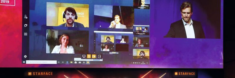 Starface Neon ermöglicht Videokonferenzen in Echtzeit.