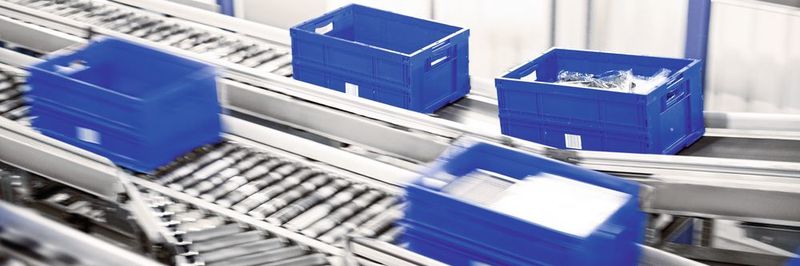 Kunststoffbehälter von SSI Schäfer unterstützen die Prozesseffizienz der gesamten Supply Chain in einem geschlossenen B2B-Mehrwegkreislauf.