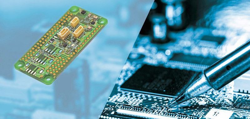 2JCIE-EV01: Evaluierungboard von Omron mit sechs Sensoren.