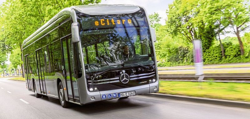 Der Mercedes-Benz eCitaro: Den vollelektrische Stadtbus Mercedes-Benz soll es ab 2022 mit Brennstoffzelle als Range Extender geben.
