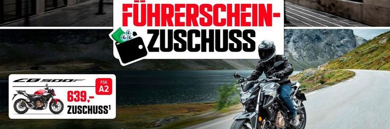 Das attraktive Bonus-Angebot gilt ab sofort und solange Vorrat reicht – am besten also gleich beim nächsten Honda-Händler vorbeischauen.