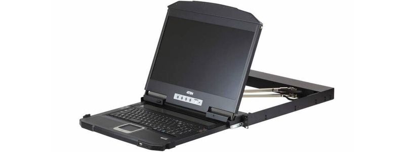 Die KVM-Konsole „Aten CL3800“ verzichtet auf einen integrierten Switch.