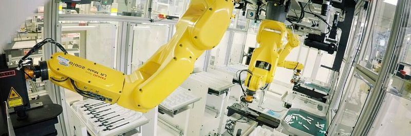 Automation in der Medizin- und Pharma-Industrie: Im Reinraum garantieren Roboter für ein hohes Grad an Sterilität und Hygiene.
