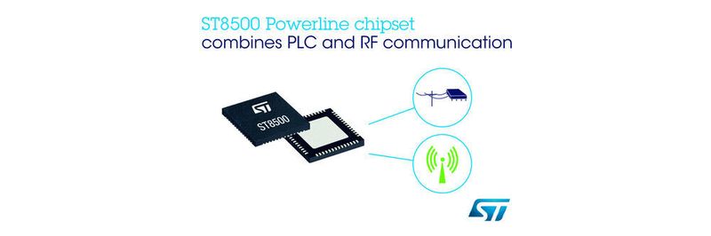 Der verbesserte Smart-Meter Chipsatz von ST kombiniert RF- und Powerline-Kommunikation.