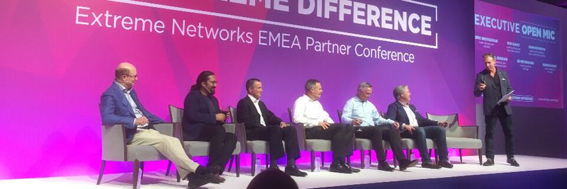 Das Management-Team von Extreme Networks auf der EMEA Partner Conference 2019 in Athen.