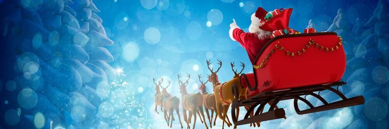 Brodos ist gemeinsam mit Santa auf Tour.