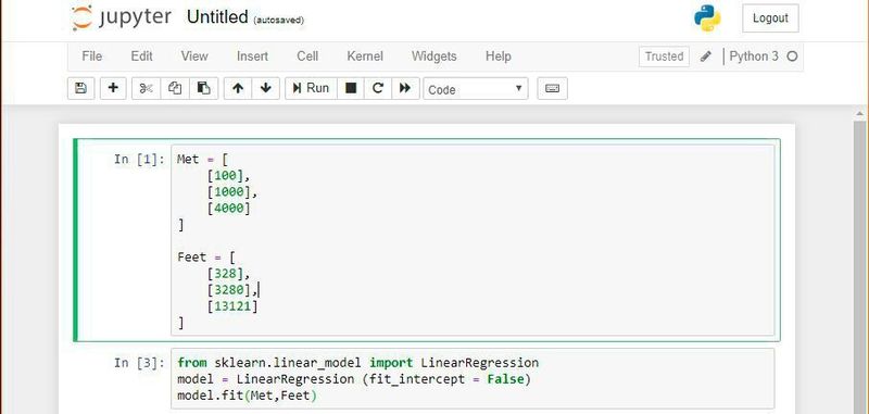 Definition eines einfachen ML-Modells.