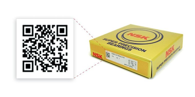Die NSK Verify App erlaubt es dem Anwender, die Echtheit der Lager zu überprüfen, indem er den QR-Code auf der Lagerverpackung einscannt.