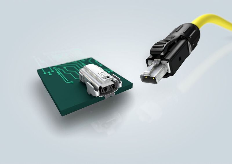 Die „T1 Industrial“-Schnittstelle von Harting ist die erste genormte „Single Pair Ethernet“-Schnittstelle.