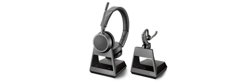 Die Preise der Voyager-Büro-Headset 4200 und 5200 beginnen bei 206,95 Euro netto.