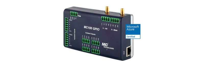 Das Gateway verfügt über eine Vielzahl von digitalen, analogen, seriellen und Sensor-Schnittstellen.