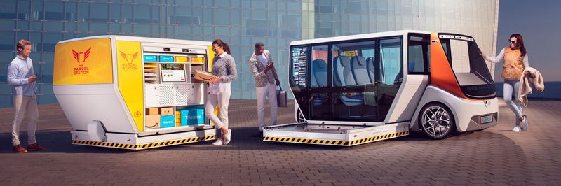 Über 30 Endbauteile des Konzeptautos Metrosnap entstanden auf 3D-Druckern.