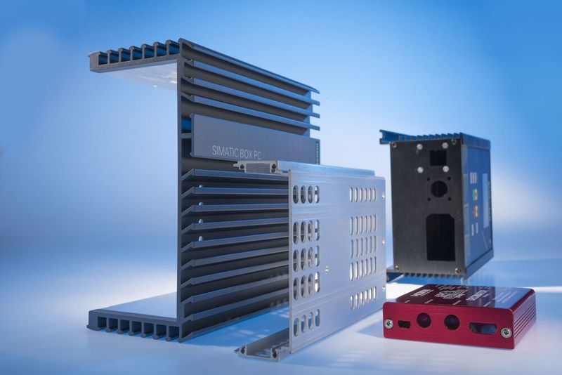Das CTX-Spektrum an Gehäuselösungen umfasst maßgeschneiderte Frontplatten ebenso wie Gehäuseteile in Druckguss, Profil- oder Stanzbiegetechnik sowie technische Aluminiumteile mit passiven und aktiven Kühlfunktionen.