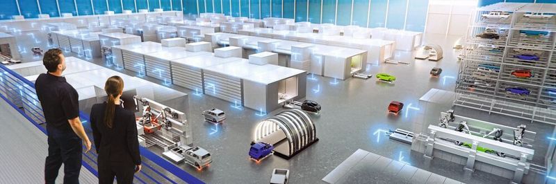 Die Lackieranlage der Zukunft ist ein modulares Konzept mit Boxen, die individuell angesteuert werden. Es ermöglicht eine einfache Anpassung der Produktionskapazität an alle Szenarien.