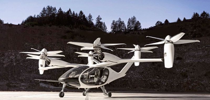Alternatives Transportmittel: ein vollelektrischer Senkrechtstarter von Joby Aviation.