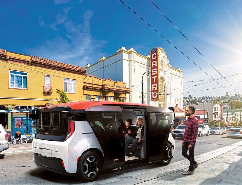 Der GM Cruise folgt dem bei Shuttles mittlerweile üblichen Design.