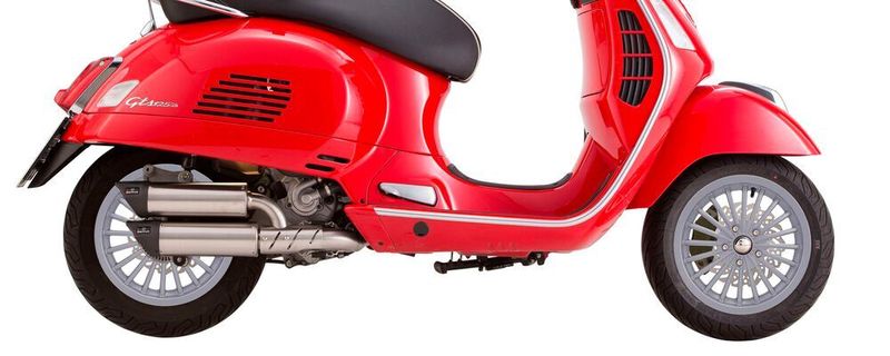 Die neuen Aluminiumfelgen geben der Vespa einen neuen Look.