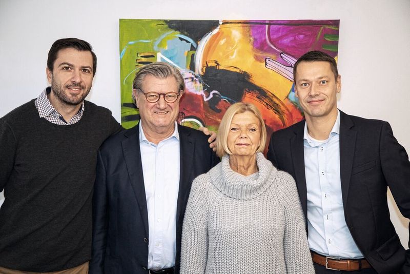 v.l.: Sebastian Meyer, Søren Hother Rasmussen, Hanne Vinther Rasmussen, Christoph Messing