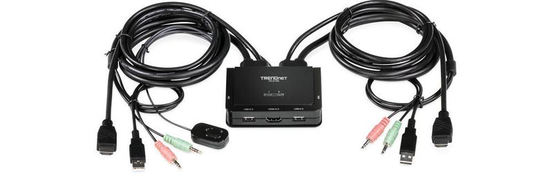 Mit den drei neuen KVM-Switches von Trendnet können zwei oder vier Rechner von nur einem Keyboard, einer Maus und einem Monitor aus gesteuert werden. Die drei Geräte unterstützen dabei die 4K-Auflösung mit 60 Hz.