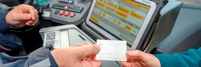 Bustickets werden bei der BLT Baselland Transport AG mit einer Android basierten TOUGHBOOK Lösung verkauft