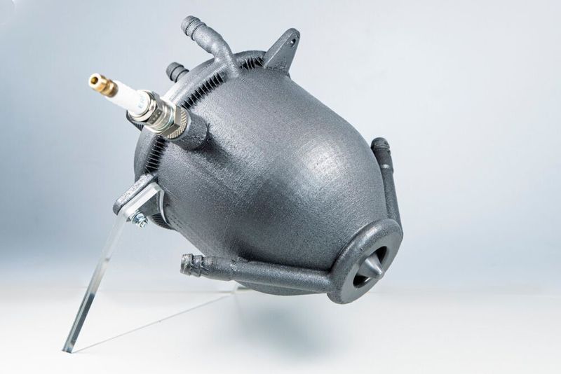 Forschern ist es mittels Additiver Fertigung gelungen, ein funktionierendes Aerospike-Triebwerk herzustellen. Der Prototyp kann auf der Hannover Messe betrachtet werden.