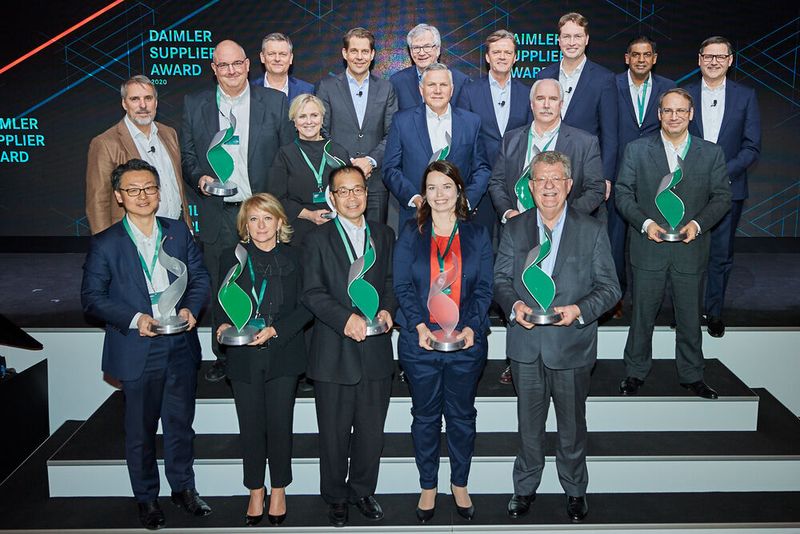 Daimler hat ausgewählten Lieferanten den „Supplier Award 2019“ verliehen.