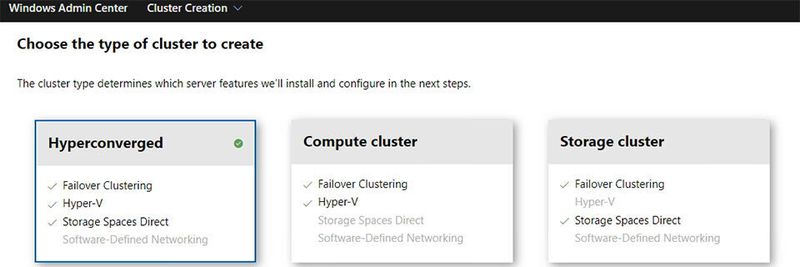 Mit der Version 1910 des Windows Admin Centers lassen sich nun auch Cluster erstellen.