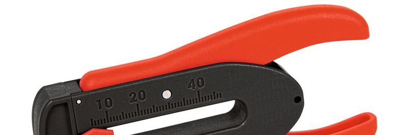 Der neue Abisolierer von Wetec arbeitet automatisch von 0,16 mm bis 0,8 mm und hat einen verstellbaren Längenanschlag von 5 bis 45 mm.