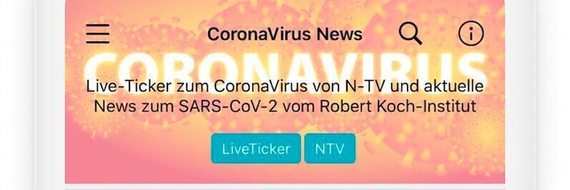 Die Beekeeper App bietet u.a. aktuelle Informationen des Robert Koch Insituts im Live Stream.
