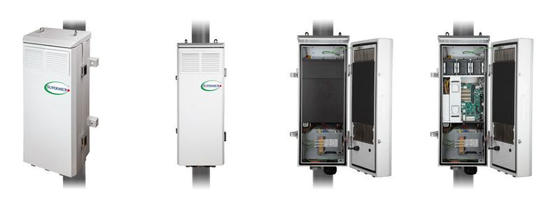 Die leistungsfähigen Computer sind speziell für 5G konzipiert und werden einfach am Mast befestigt.