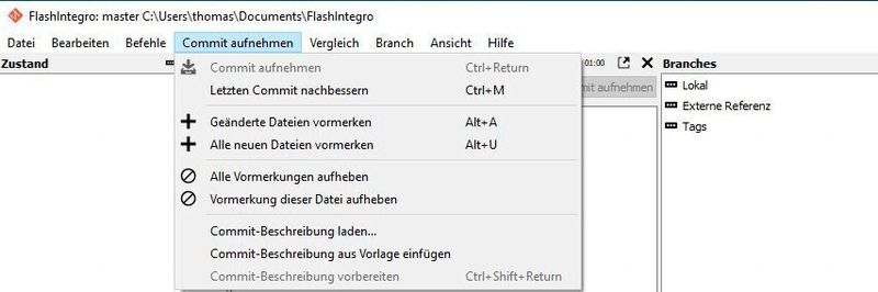 Git-Clients wie Git Cola erleichtern die Verwendung von Git.