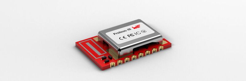 Das Bluetooth-Low-Energy-5.1-Modul Proteus-III basiert auf dem Chipsatz Nordic Semiconductor nRF52840.