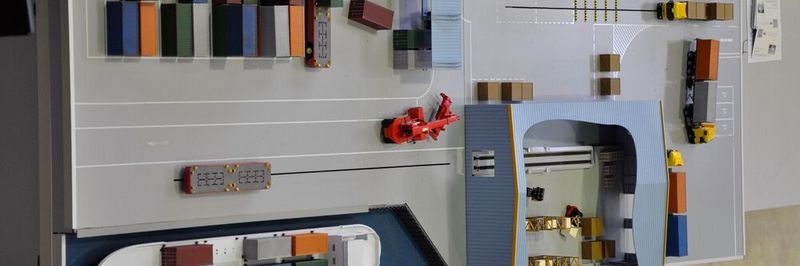 Der Modell-Demonstrator des Projektes SaSCh in der BIBA-Forschungshalle