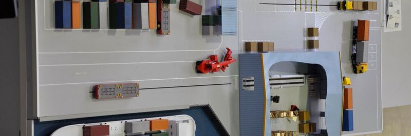 Der Modell-Demonstrator des Projektes SaSCh in der BIBA-Forschungshalle
