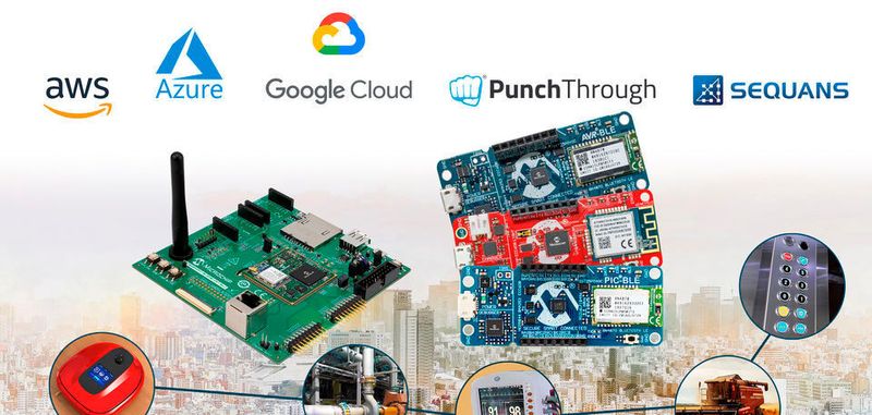 Wahlfreiheit: Die Microchip-Embedded-IoT-Kits lassen sich mit unterschiedlichen Cloud-Angeboten koppeln.