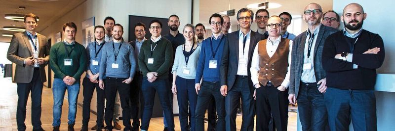 Teilnehmerinnen und Teilnehmer beim Kick-off des Forschungsvorhabens der RWTH Aachen in Hanau.