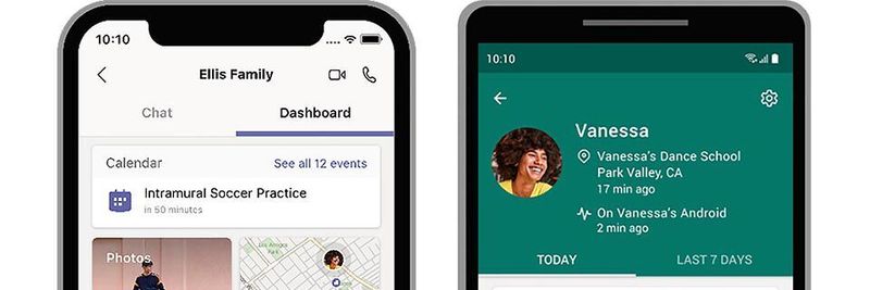 Mit der Teams App mit persönlichen Funktionen sowie der Family Safety App soll man sich besser mit Familie und Freunden vernetzen können.