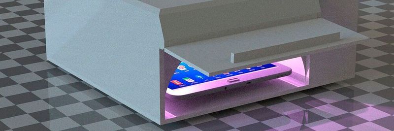 Prototyp des Handydesinfektionssystems