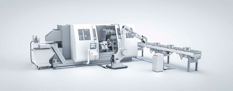 Modularität spielt im Maschinenbau eine bedeutende Rolle. Im Bild: Eine Werkzeugmaschine mit Key- und Add-On-Modulen als Teil einer Produktionslinie.