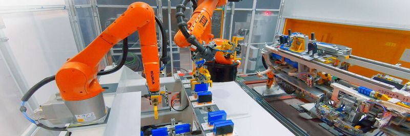 Stapelbildung in der Batteriemodulfertigung