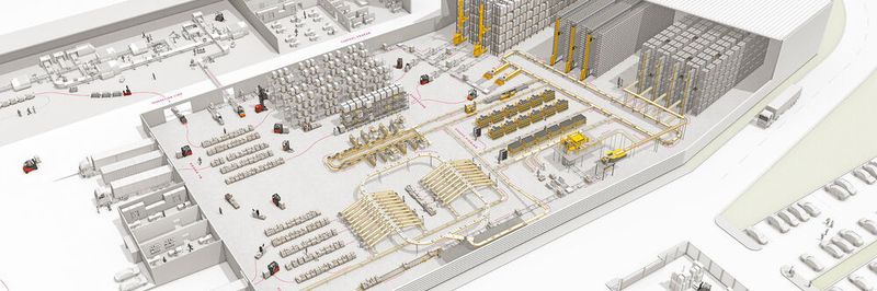 Das Warenlager der Zukunft wird nahezu komplett automatisiert sein. Die Beleuchtung kann somit heruntergedreht werden - daher der Begriff Dark Warehouse
