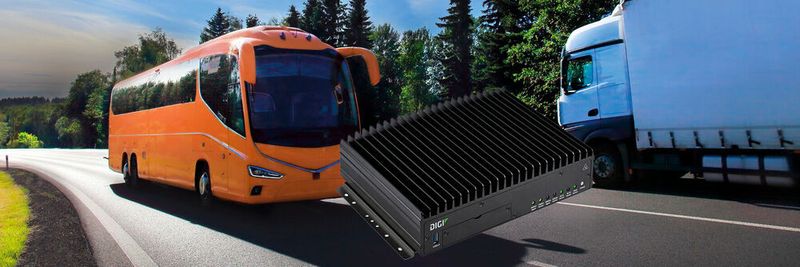 Der LTE-Mobilfunkrouter für den Transportbereich überträgt die Daten der Bordsysteme und stellt den Passagieren einen Internetzugang zur Verfügung.
