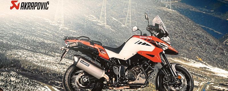 Für die neue Suzuki V-Strom 1050 ist nun ebenfalls ein neues Akrapovič-Auspuffsystem erhältlich.