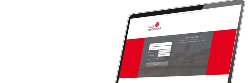 Der Login-Screen der Stadt Regensburg