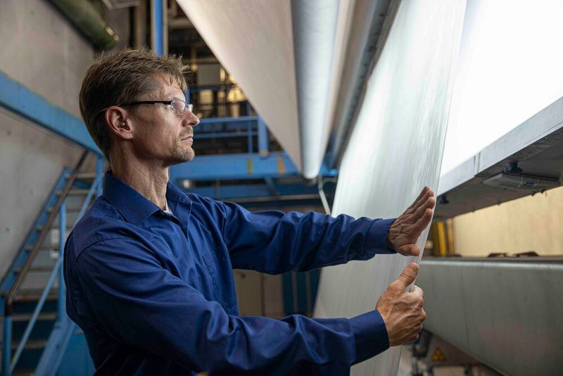 Spinnvliesproduktion bei Freudenberg Performance Materials.
