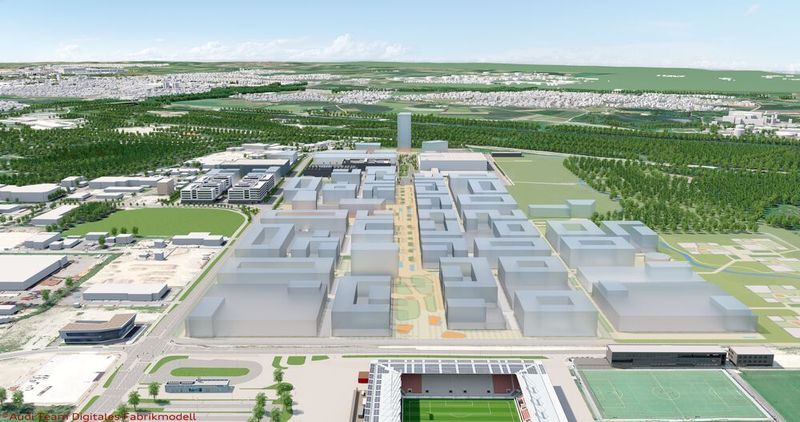 Der Fokus des Technologieparks IN-Campus liegt auf der Entwicklungsarbeit für Zukunftsprojekte.