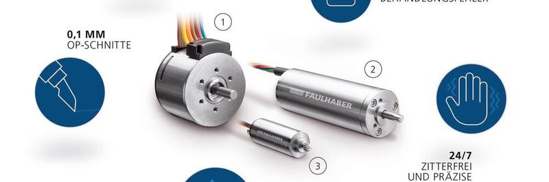 Die Motoren von Faulhaber lassen sich flexibel an Robotikanwendungen anpassen und geben den nötigen Antrieb.